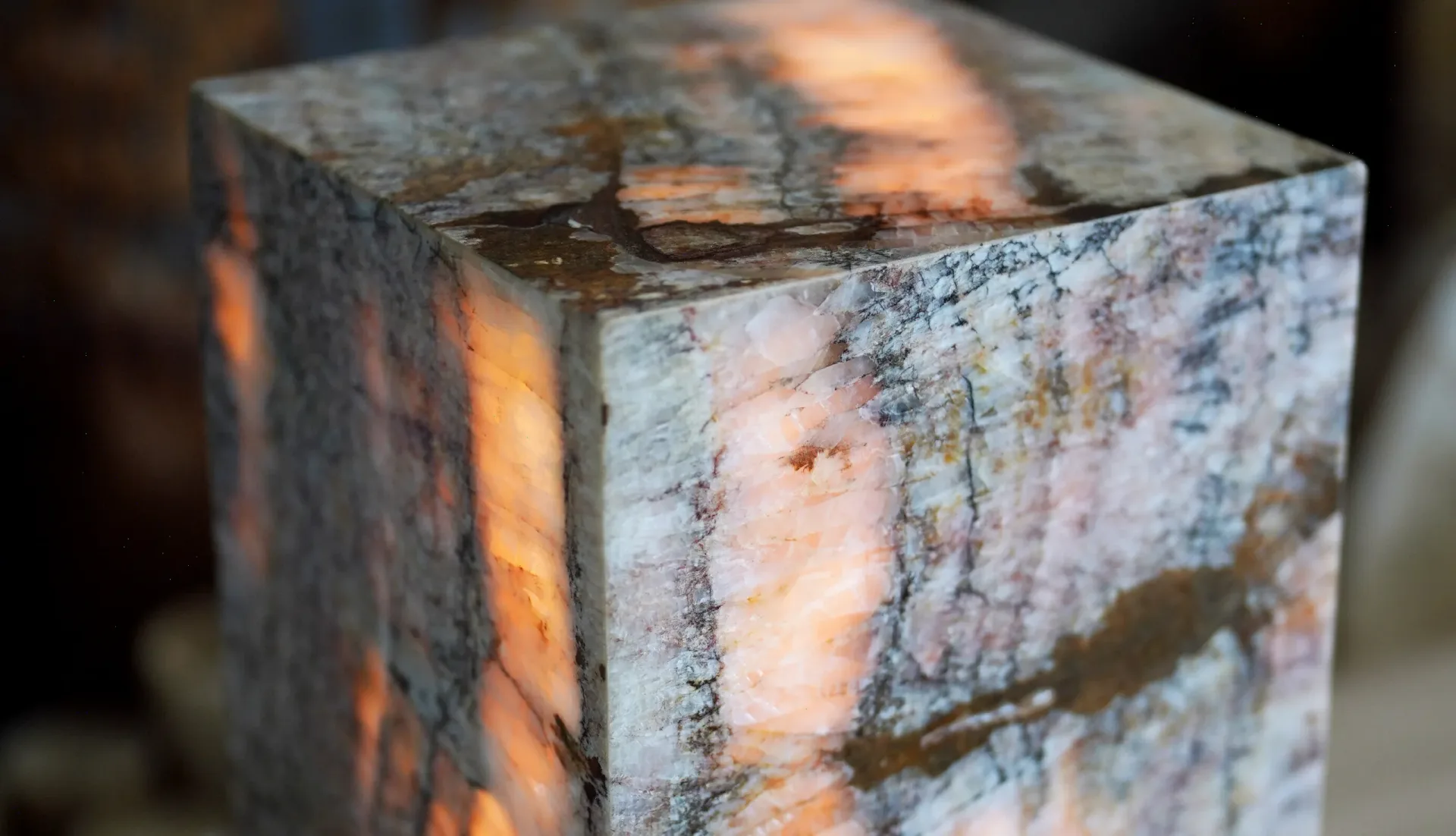 Close-up of Onyx used in a Maison VM piece